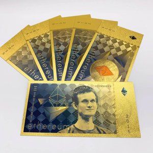 Ethereum Classic ETH Gold Collectable Banknotes Cards